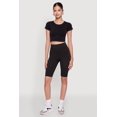 thumbnail image 1 of Womens Seamless Crew Neck Cropped Top, 1 of 5