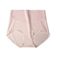thumbnail image 1 of Bwndum Womens Seamless High Waisted Cotton Underwear Tummy Control Breathable Comfort Brief Panties Watermelon Red M/L/XL,Size XL, 1 of 2