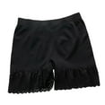 thumbnail image 1 of Womens Seamless Lace Boyshorts - High Waisted Nylon Spandex No VPL Invisible Underwear Panties for Skirts Black,Size Free Size, 1 of 5
