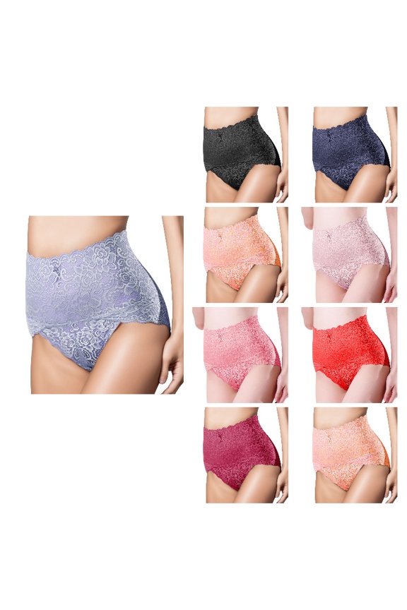 Womens Seamless Lace Panties, High Waist Comfortable Underwear for Women, Multi Sizes Available