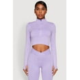 thumbnail image 1 of Womens Seamless Mineral Wash Crop Track Jacket, 1 of 5