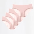 thumbnail image 1 of Womens Seamless No Show Panties Breathable Moisture Wicking Mid Rise Everyday Comfort Soft Underwear 4 Pack Pink,Size L, 1 of 5