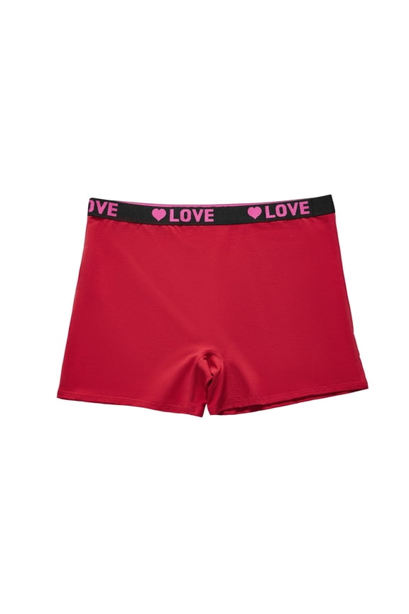 Womens Seamless Panties No Show Plus Size Boy Shorts Anti Chafe Invisible Underwear Full Coverage Red,Size 3XL