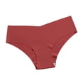 thumbnail image 1 of Womens Seamless Panties No VPL - 100% Cotton Cheeky Underwear No Show & Invisible, Red for Everyday Comfort,Size S, 1 of 5
