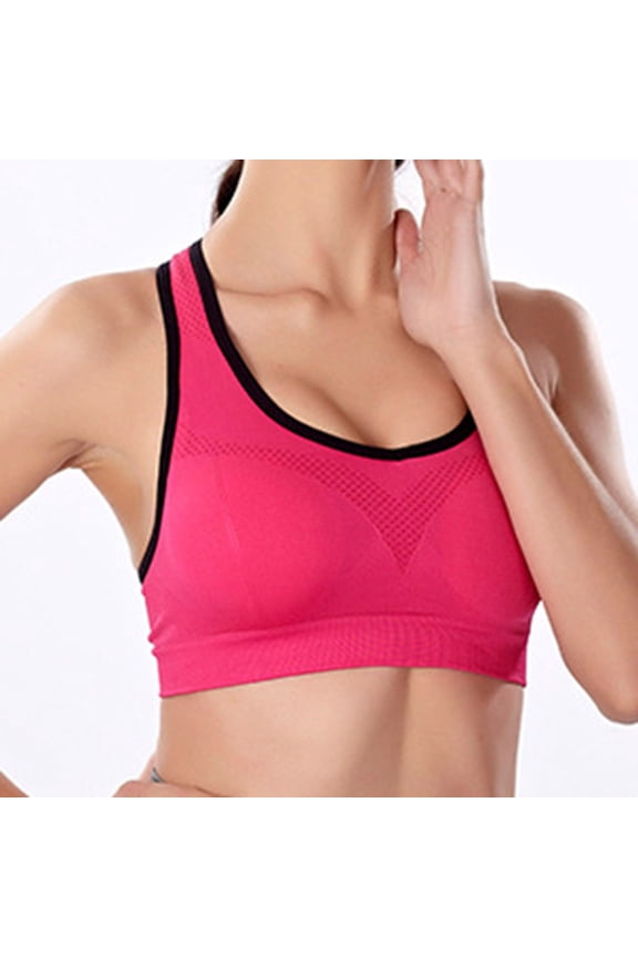 Womens Seamless Racerback Sports Bra High Impact Support Liftup Yoga Gym Workout Fitness Wirefree Breathable Air Bras