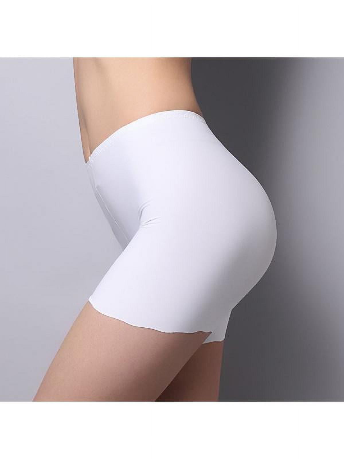 Womens Safety Shorts Pants Seamless Under Skirt Double-Layer Front Underwear