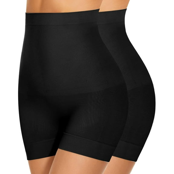Womens Seamless Shaping Boyshorts Panties, Slip Shorts Under Dresses High Waisted Shapewear for Women Tummy Control Underwear