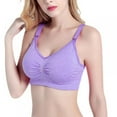 thumbnail image 1 of Womens Seamless Sleep Nursing Bra Mommy Breast Feeding Maternity Wire Free Bras Push Up Pregnant Underwear Tank Top, 1 of 5