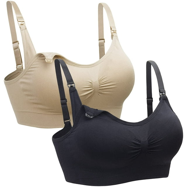 Womens Seamless Sleep Nursing Bra for Breastfeeding Clip Down Maternity