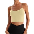 thumbnail image 1 of Womens Seamless Sports Bra Workout Crop Top Ribbed Padded Longline Wirefree Medium Support Tank Tops Fitness, 1 of 4