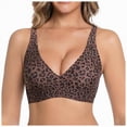 thumbnail image 1 of Womens Seamless T-Shirt Bras Wireless Comfy Jelly Bra,Full Coverage Bralette No Show Under Clothes,Stretchy(Black,XXXL), 1 of 4