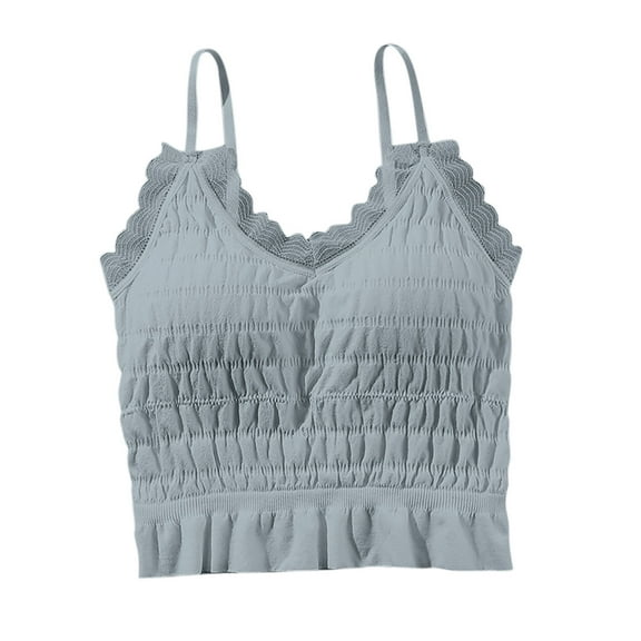 Womens Seamless Thermal Camisole Adjustable Straps Lace Detail Built-in Pad Warm Sleepwear Top Comfortable Undershirt