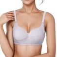 thumbnail image 1 of Womens Seamless Wireless Bras Full Coverage No Wire Bra Thin T‑shirt Bra Adjustment Strap Everyday Bralettes GY2 32, 1 of 4
