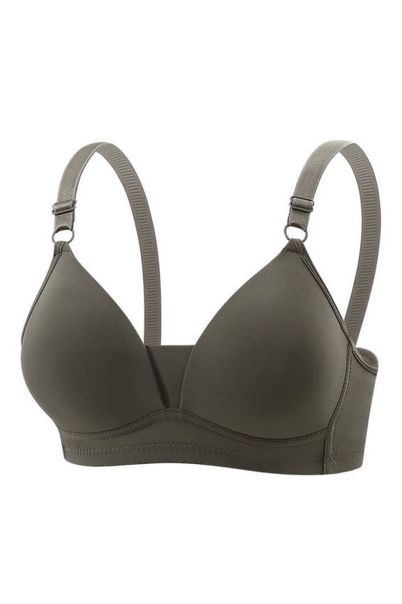 Womens Seamless Wireless Push Up Bras Deep V No Underwire Supportive Everyday Bra Full Coverage Plunge Everyday Bras