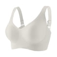 thumbnail image 1 of Womens Seamless Wireless Sports Bra with Padded Cups Adjustable Straps for Active Wear Everyday Comfortable Bralette Gray 3XL, 1 of 2