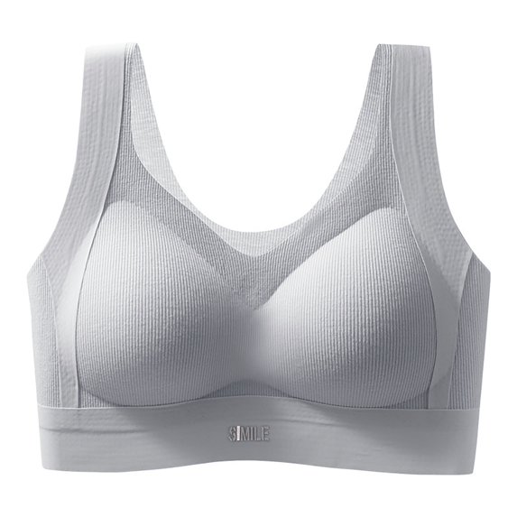 Womens Seamless Wireless Supportive Bras Push Up Comfort Soft No Underwire Full Coverage T-Shirt Bra Plus Size