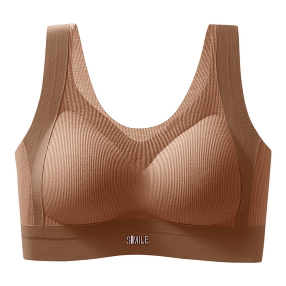 Womens Seamless Wireless Supportive Bras Push Up Comfort Soft No Underwire Full Coverage T-Shirt Bra Plus Size