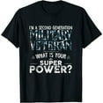 thumbnail image 1 of Womens Second Generation Military Veteran Vet Men T-Shirt Black 4X-Large, 1 of 5