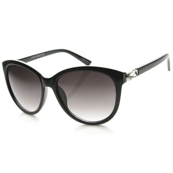 Womens Semi-Rimless Sunglasses With UV400 Protected Gradient Lens 9965