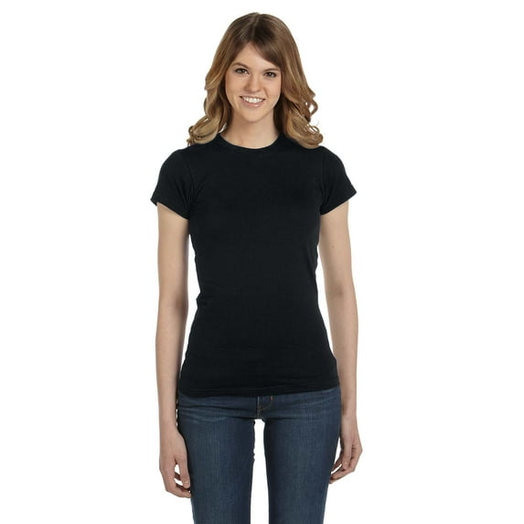 Womens Semi-Sheer Crewneck T-Shirt