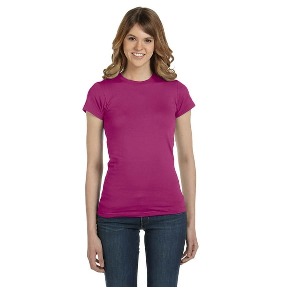 Womens Semi-Sheer Crewneck T-Shirt