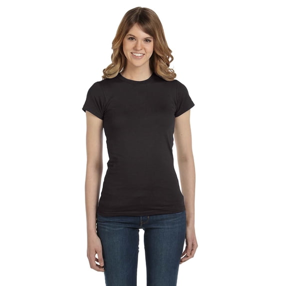 Womens Semi-Sheer Crewneck T-Shirt