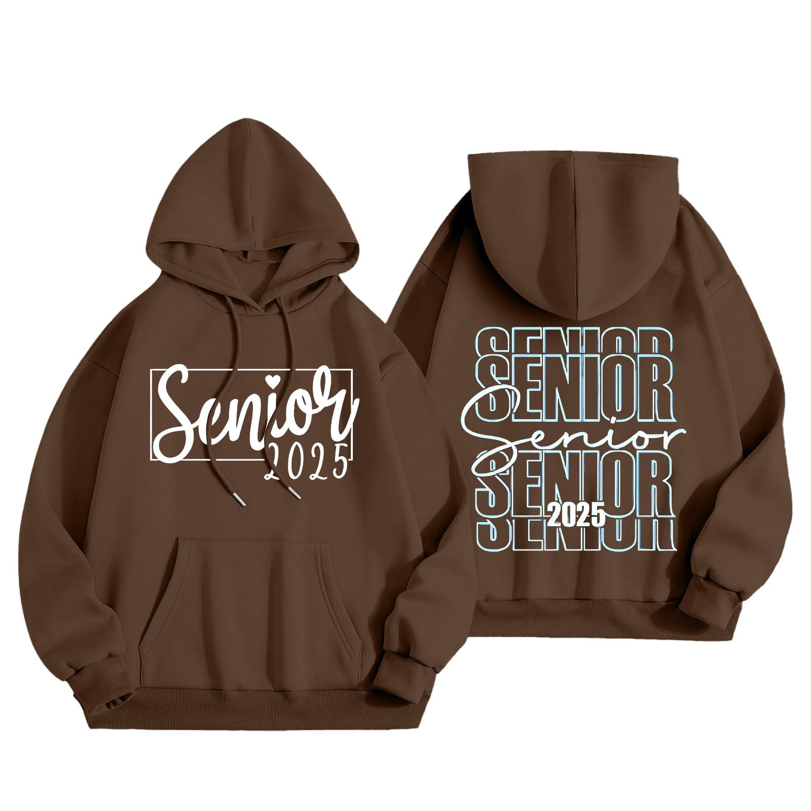 Womens Senior Mom Class of 2025 Proud Senior Mom Class of 2025 Hoodies Y2K Graduation Back to