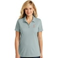 thumbnail image 1 of Womens Sequin Breast Cancer Ribbon Patch Moisture-Wicking Polo Shirt, 4XL Gusty Grey, 1 of 5