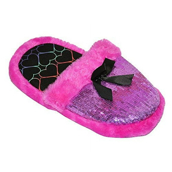 Womens Sequin Clog Slipper (S(5-6), Pink)