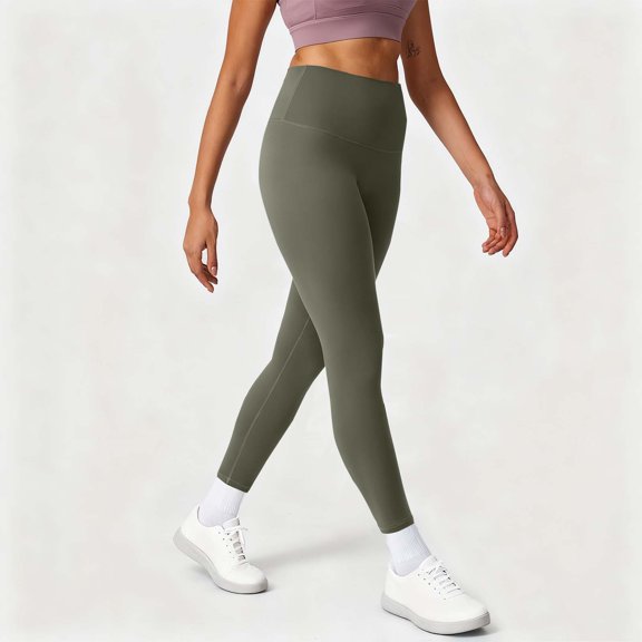 Womens Sequin Pants Soft Leggings for Women, High Waisted Workout Pants Butt Lifting Gym Yoga Tigth Leggings Green M