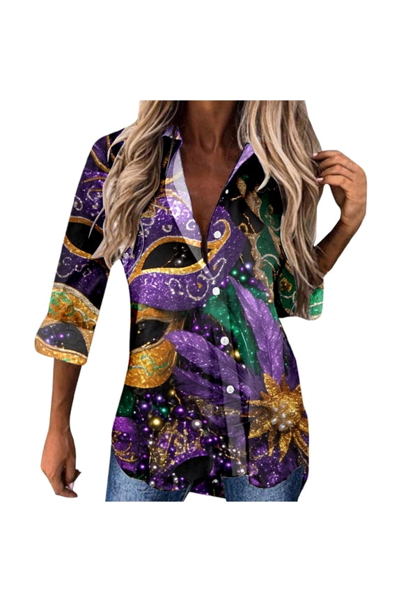 Beach Vacation Clothes for Women, Tops for Women Trendy, Sparkly Women's Sequin Tops V Neck Shiny Blouses Long Sleeve Casual Evening Party Shirts Glittery Fashion Apparel