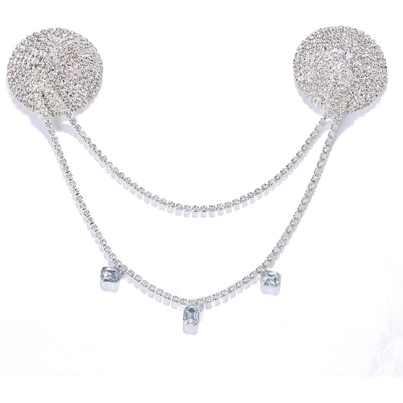 Womens Sequin Rave Pasties Adhesive Breast Petal Pasty