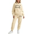 thumbnail image 1 of Womens Sets 2 Piece Outfits - Long Sleeve Hoodie With Sweatpants Matching Sets Women Clothing Athletic Sets for Women, 1 of 4