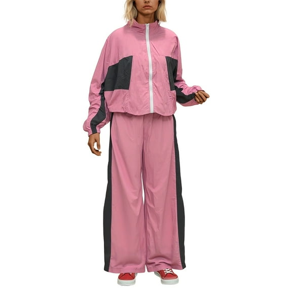 Womens Sets 2 Piece Outfits - Long Sleeve Sweatshirt With Sweatpants Set Matching Lounge Sets for Women Womens Fall Sets