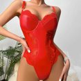 thumbnail image 1 of uublik Womens Sets Valentine's Day One Piece Nightwear Lace Nightgown Bodysuit Chemise Sleepwear Red XXL, 1 of 4