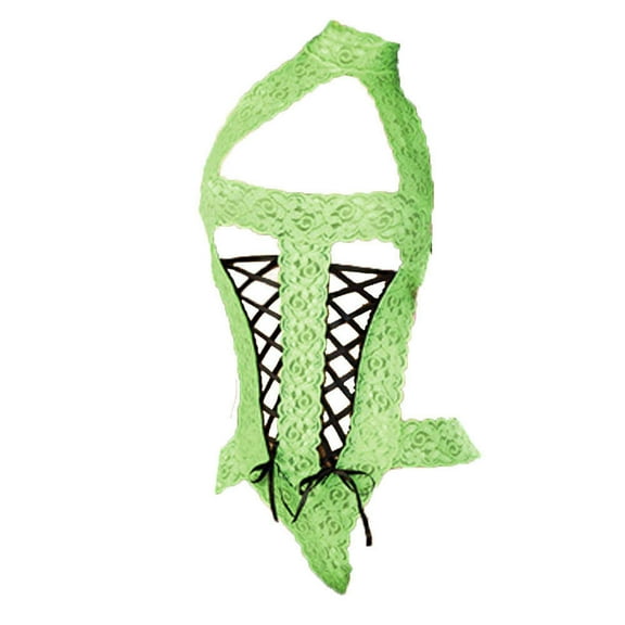 Womens Sexy Bodysuit Lingerie One Piece Clearance Fashion Bow Lace Racy Underwear Suit Underwear One Piece Jumpsuit