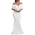 thumbnail image 1 of Womens Sexy Formal Bodycon Fishtail Maxi Dress Elegant Cocktail Party Long Dresses, 1 of 13