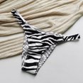 thumbnail image 1 of Womens Sexy High Cut G-String Thongs Lingeries Bottom Panties Female Underwear Zebra print L YIWEI, 1 of 11