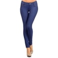 thumbnail image 1 of Womens Sexy Jeggings Denim Jean Look Skinny Stretch Legging Skinny Ladies Pant L, 1 of 2