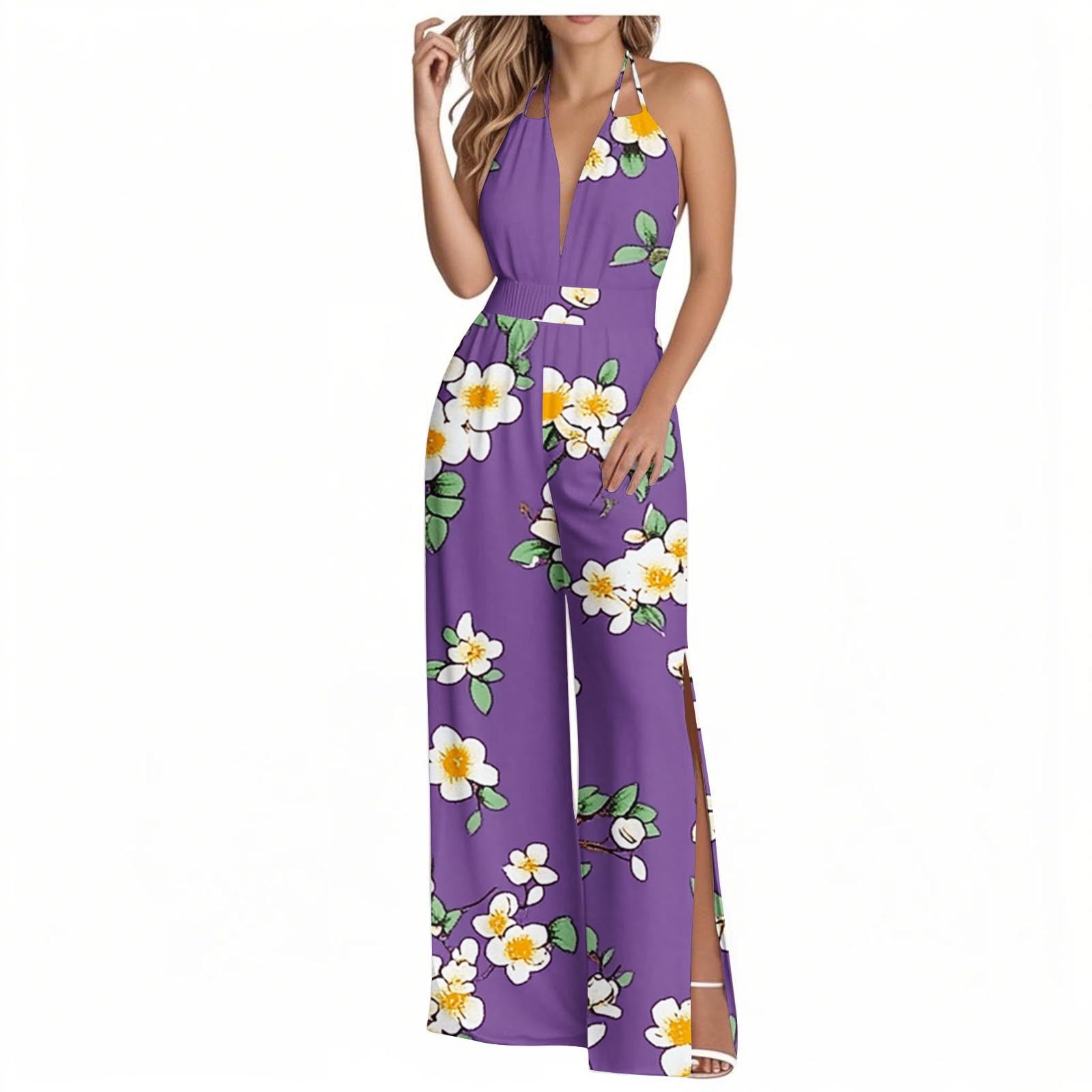 【美咲】NKJ 2025SS]WORK JUMPSUITS ZZwxWA Jumpsuits for Women 2025 Summer Casual Sleeveless V