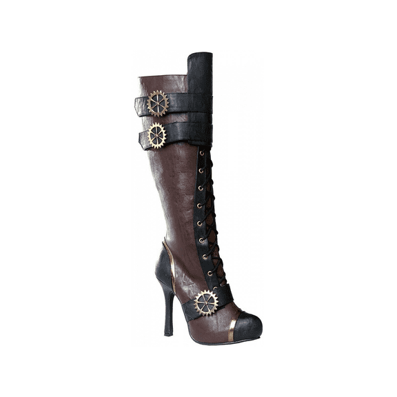 420 QUINLEY Adult Costume Shoes Brown - Size 10