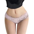 thumbnail image 1 of Womens Sexy Lace Panties Thong Low Rise Cotton Underwear Cutout Lace Bikini Briefs, 1 of 2