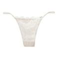 thumbnail image 1 of Womens Sexy Lace Transparent Thong Womens Low Waist Hot Thin Seamless Cotton Crotch Thin Strap Panties, 1 of 2