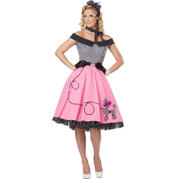 California Costumes Nifty 50's Poodle Skirt Costume Adult Large Female