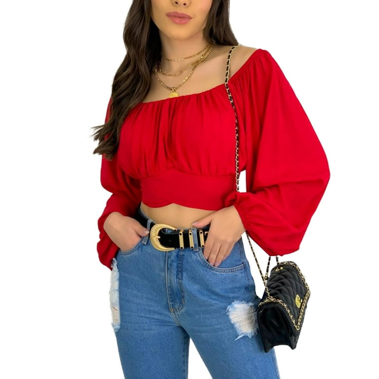 No shoulder long sleeve shirt sale