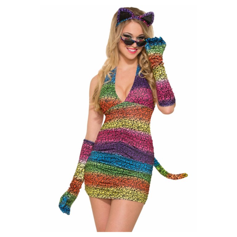 Women's Rainbow Rave Disco Costume
