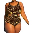 thumbnail image 1 of Womens Sexy Round Neck Halter One Piece Bathing Suits, 1 of 5