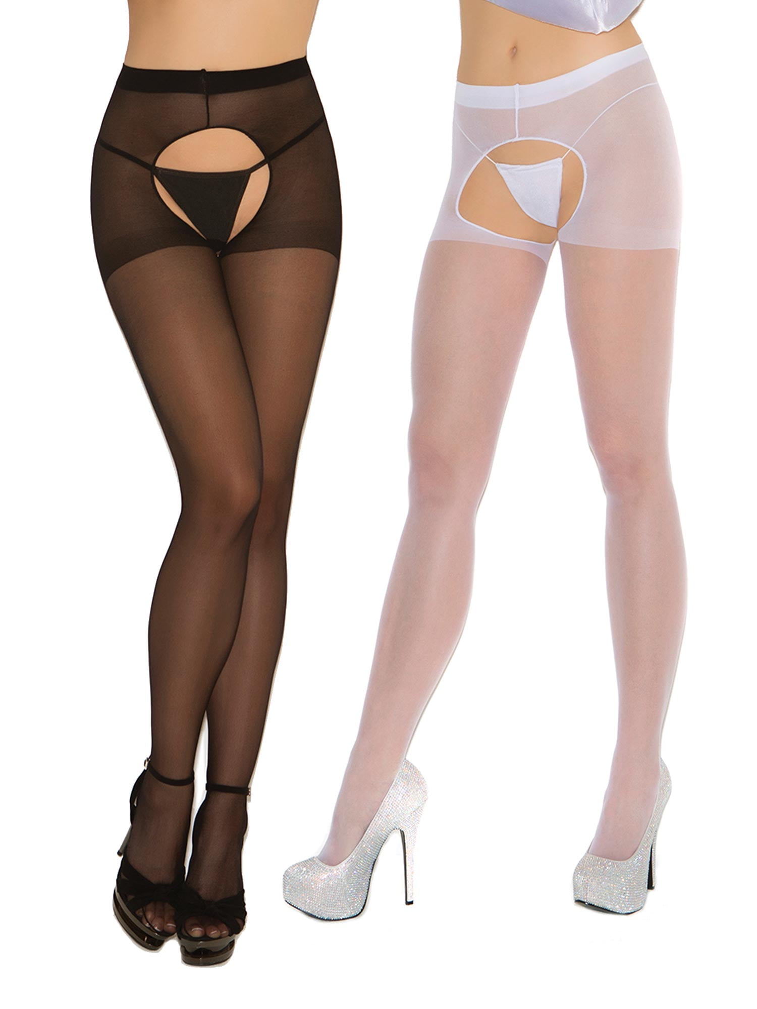 Crotchless pantyhose discount