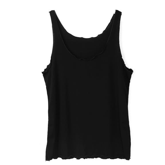Womens Sexy Sleeveless for Tank Top Low Cut Neckline Solid Color Loose Casual Be