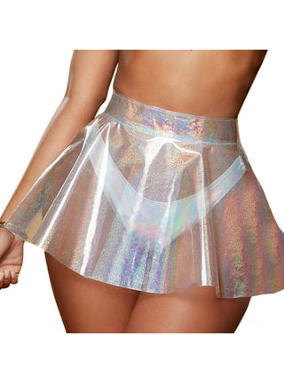 Holographic skater skirt outfit 2025